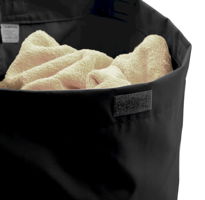 Prádelní koš do skříně 310x500x230mm, suchý zip, černá UPK350B